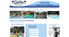 Desktop Screenshot of catalinapoolbuilders.com